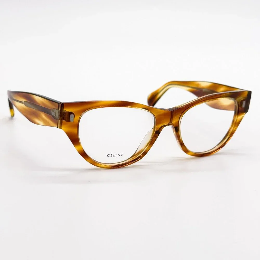 NEW CELINE EYEGLASSES CL50012I 056 HAVANA WOMEN EYEWEAR